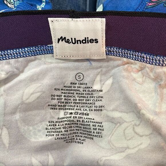 MeUndies Men’s Merman Mermaid Blue Boxer Briefs size Medium New no tag - Picture 4 of 4